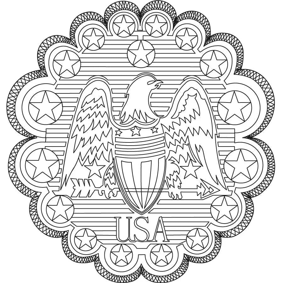 Fancy Eagle Placemat - Linda's Electric Quilters