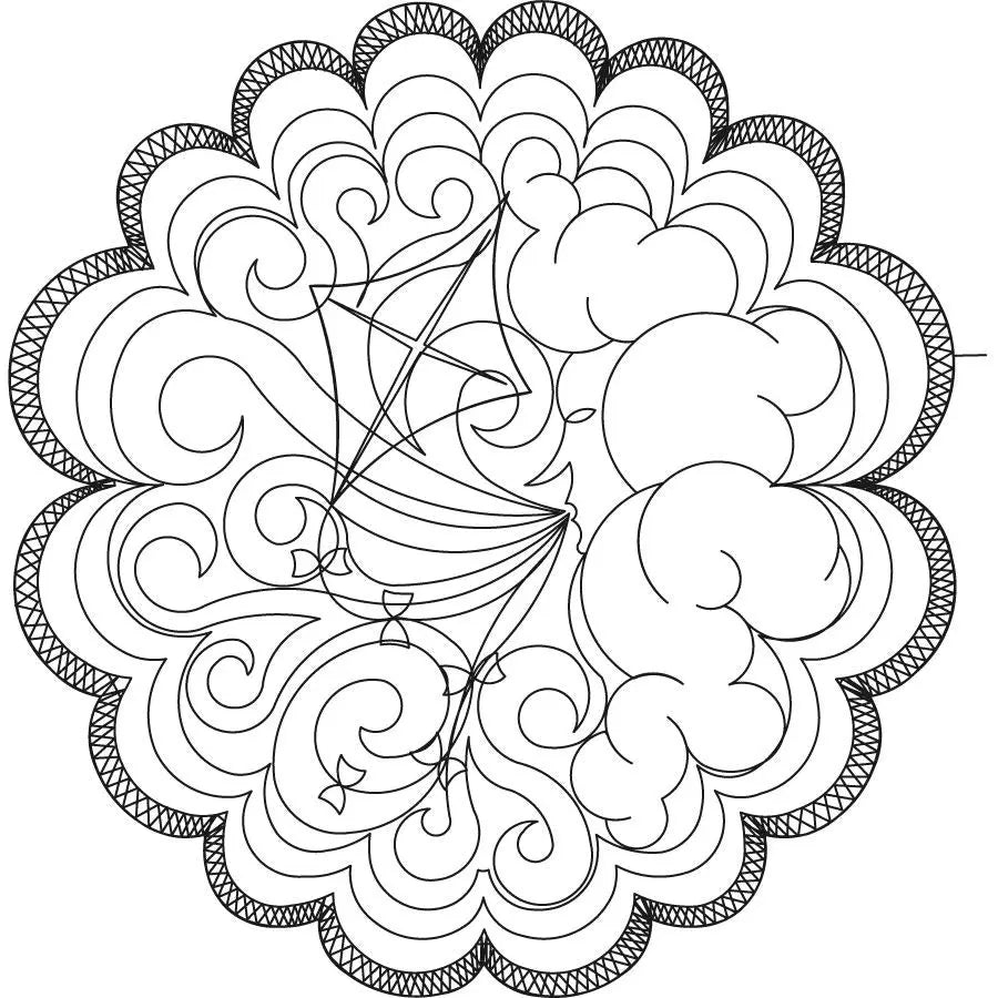 March Wind Placemat - Linda's Electric Quilters