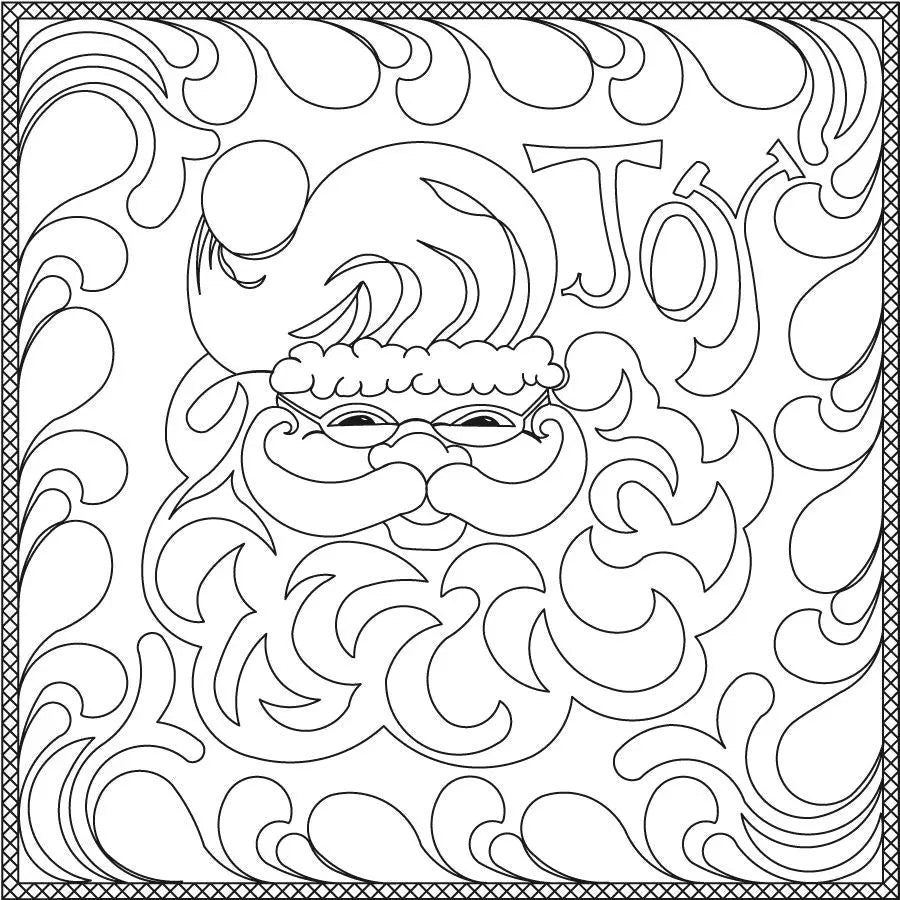 Simple Santa Placemat - Linda's Electric Quilters