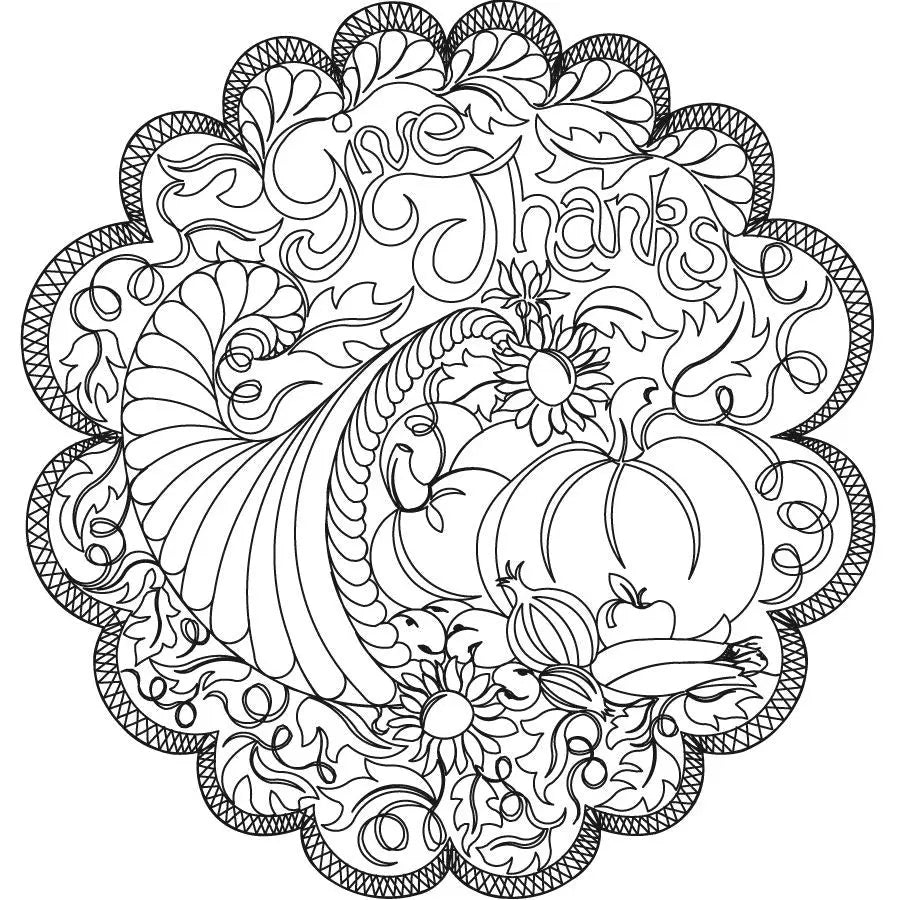 Thanksgiving Circle Placemat - Linda's Electric Quilters