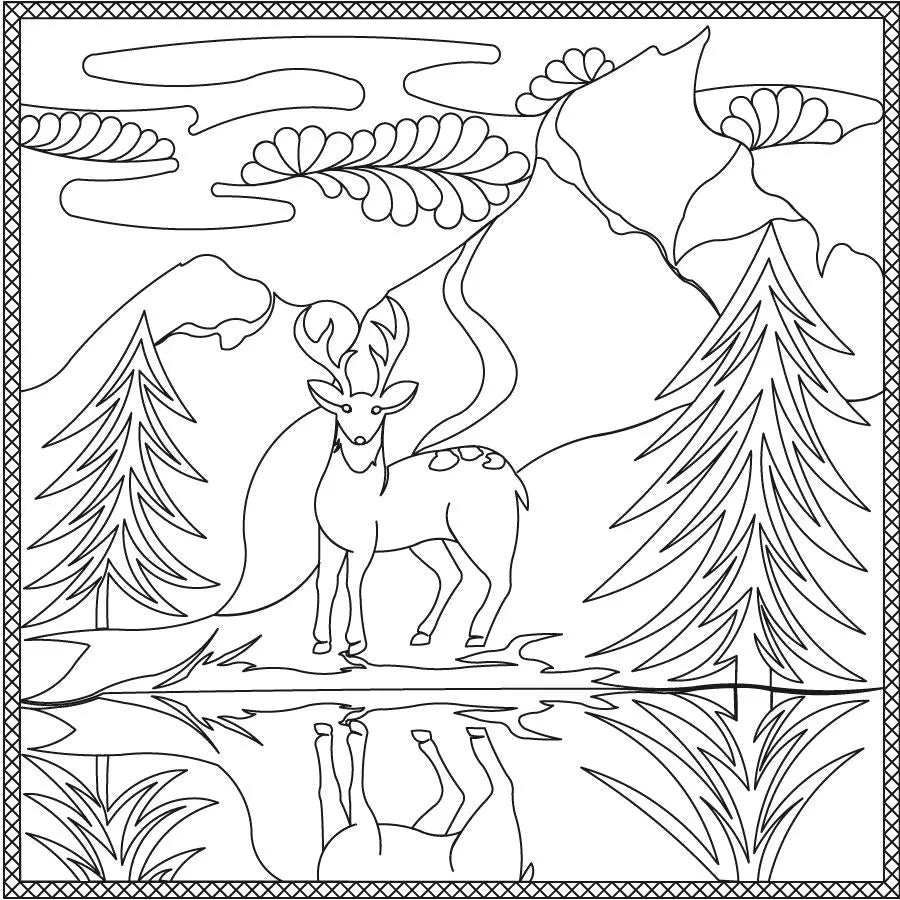 Wilderness 1 Placemat - Linda's Electric Quilters