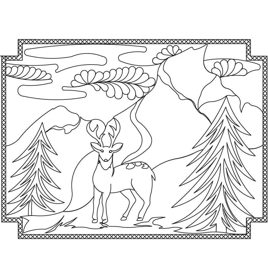 Wilderness 2 Placemat - Linda's Electric Quilters