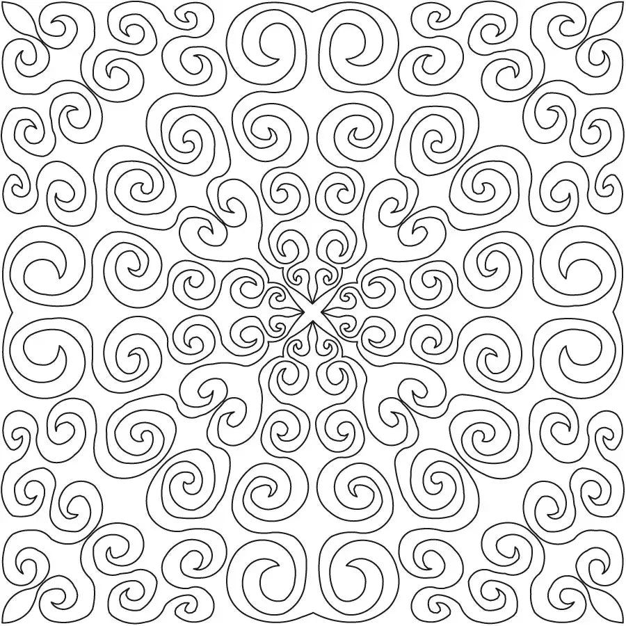 Dimensional Swirls Fill - Linda's Electric Quilters