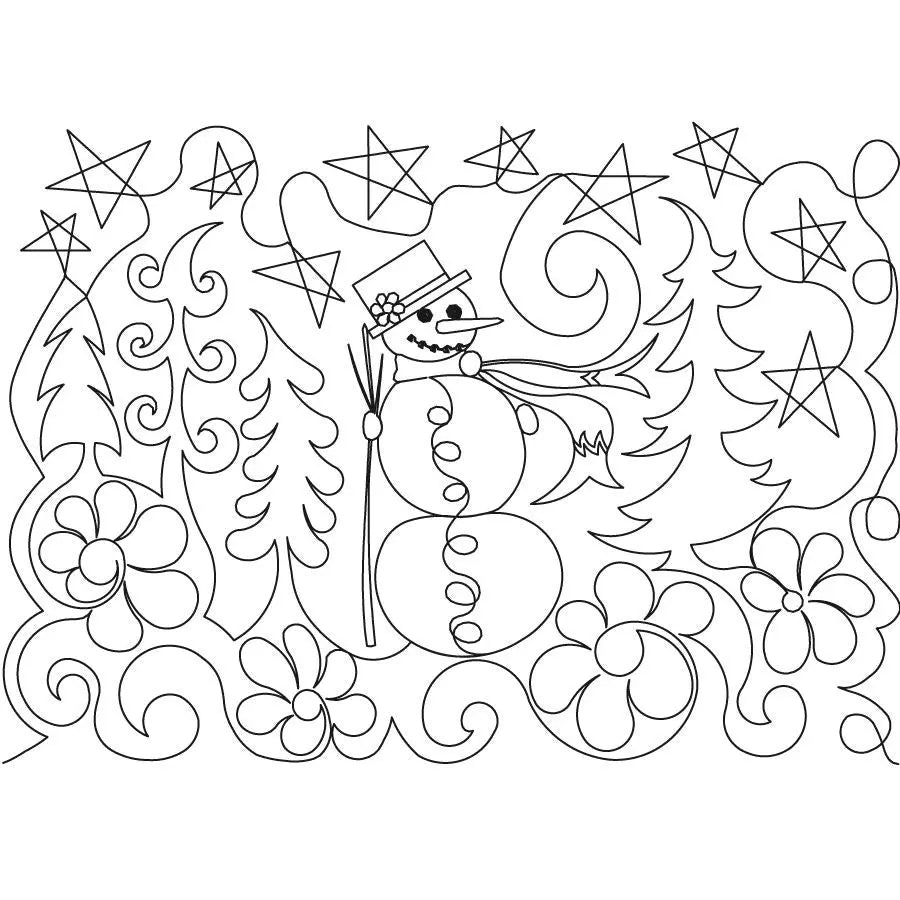 Snowman E2E - Linda's Electric Quilters