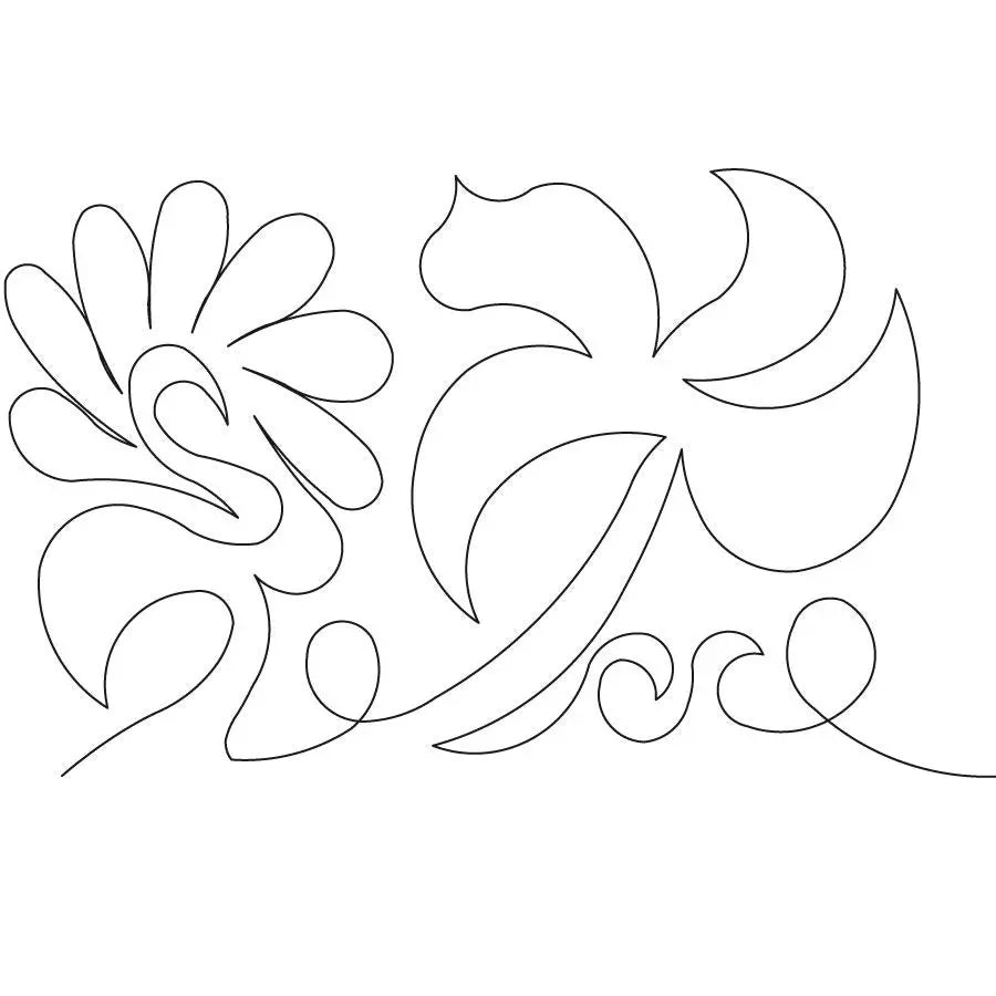 Flamingos Digital E2E - Linda's Electric Quilters