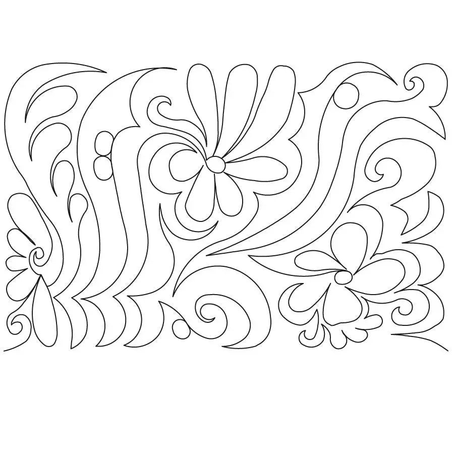 Floral Elegance Digital E2E - Linda's Electric Quilters