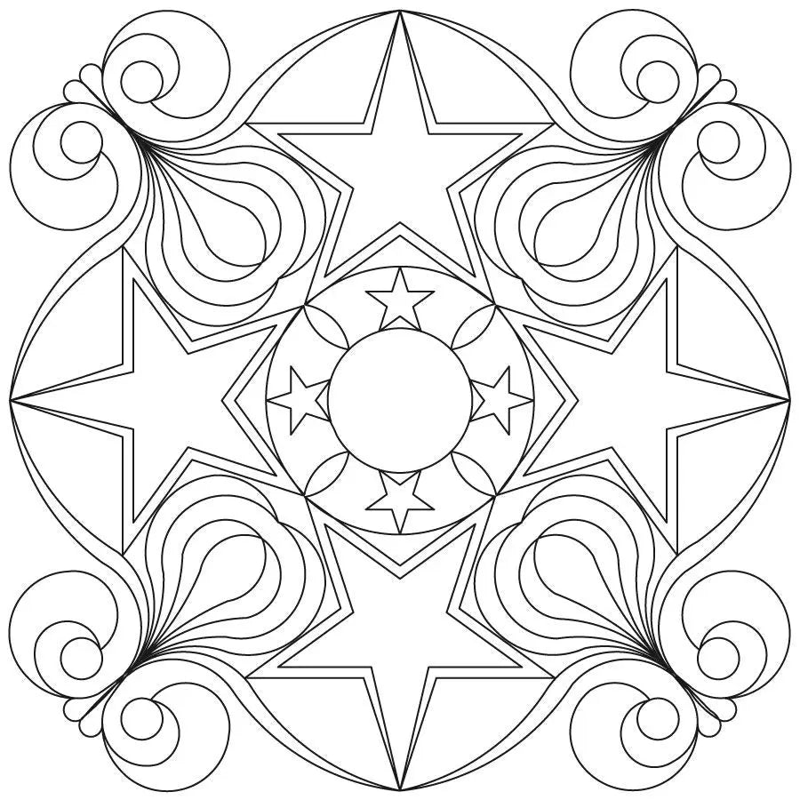 Patriotic Star Block - Linda's Electric Quilters