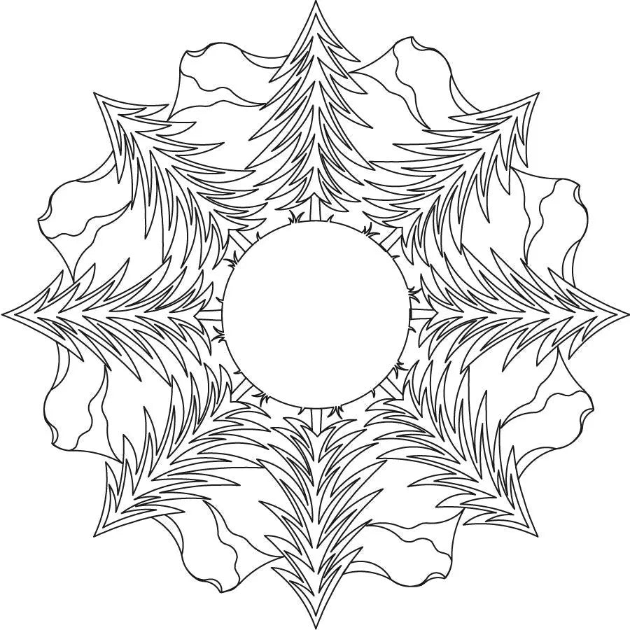 Wilderness Wreath Block - Linda's Electric Quilters