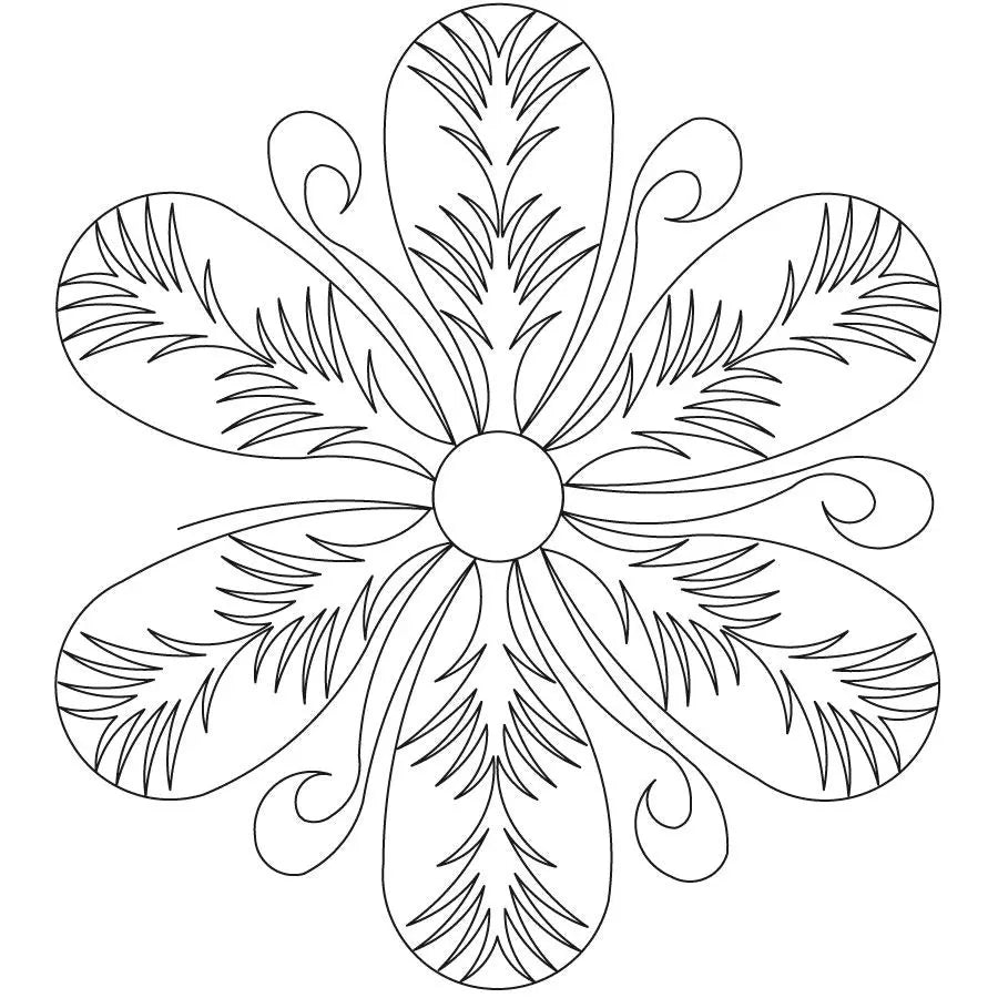 Pineapple Fleather 6 Petal Block - Linda's Electric Quilters