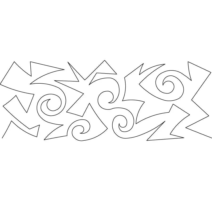 Combo Geometric Swirls Digital E2E - Linda's Electric Quilters