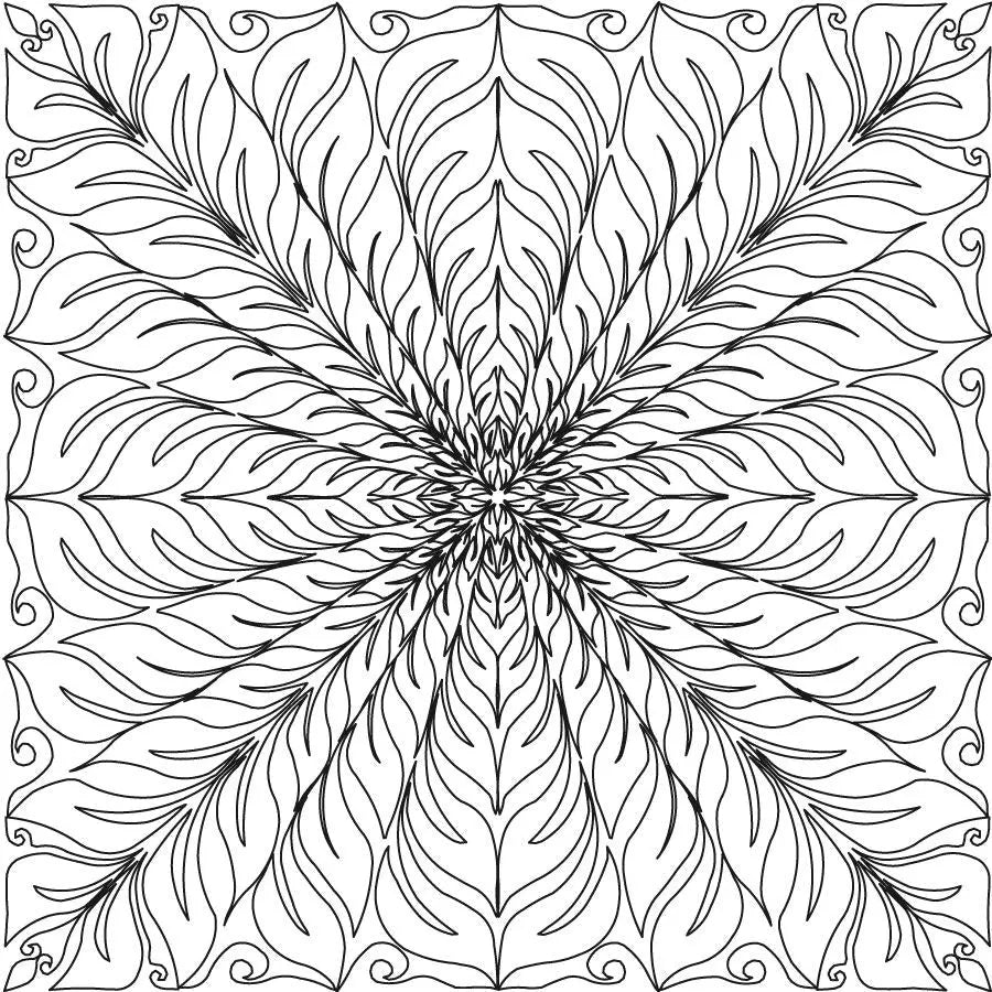 Leaves Fill - Linda's Electric Quilters