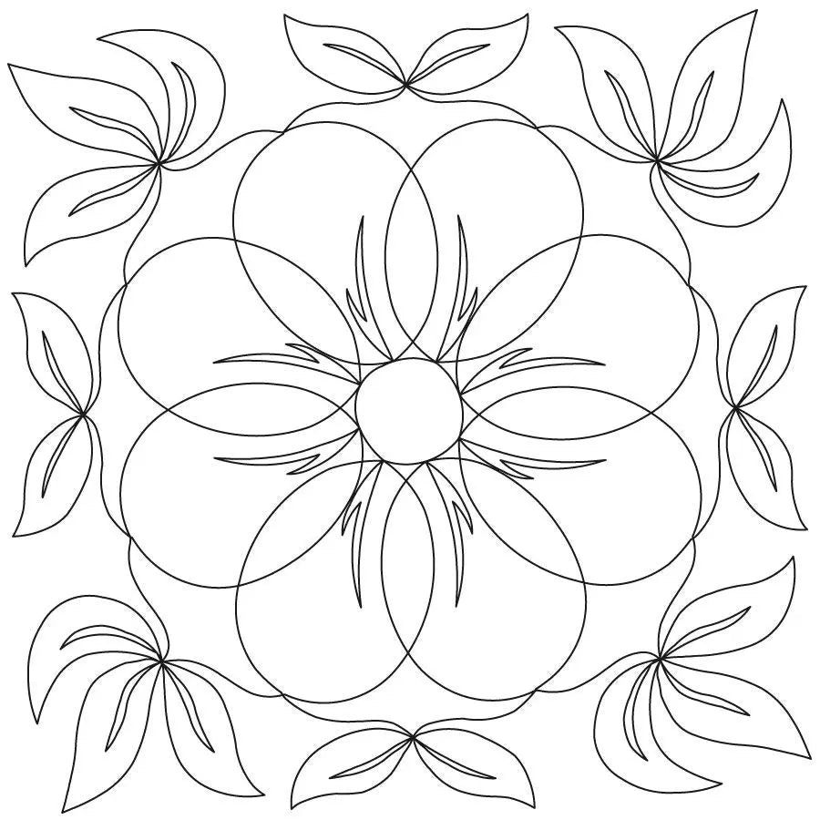 Posy 2 Block - Linda's Electric Quilters