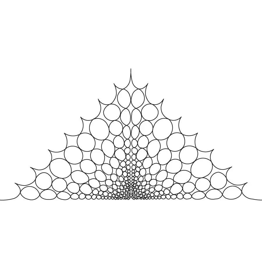 Bubble Dimensional Triangle - Linda's Electric Quilters