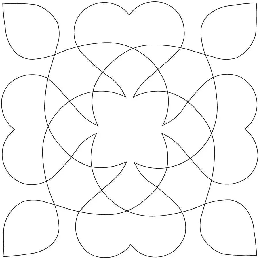 Queen of Hearts Block - Linda's Electric Quilters