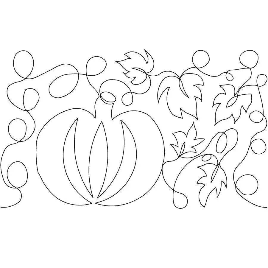 Harvest Pumpkins E2E - Linda's Electric Quilters