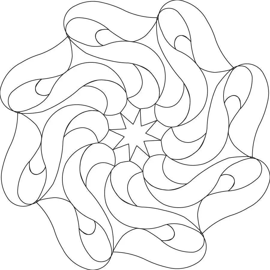 Ribboned Galaxy 1 Block - Linda's Electric Quilters