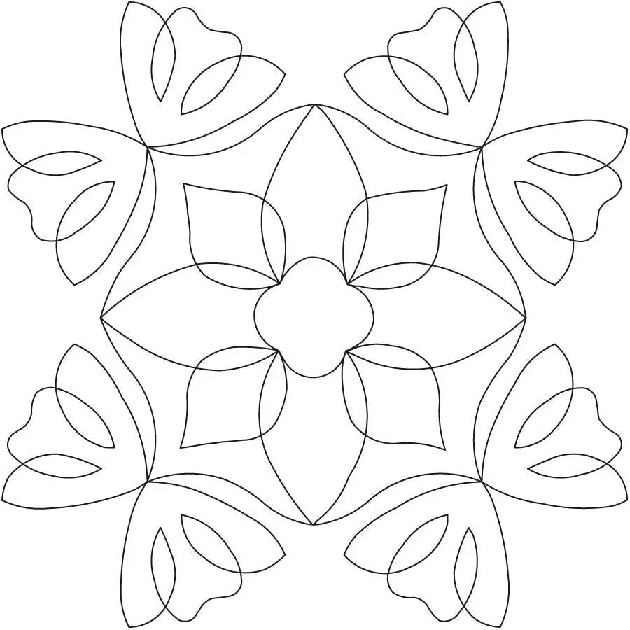 Rose of Bows Block - Linda's Electric Quilters