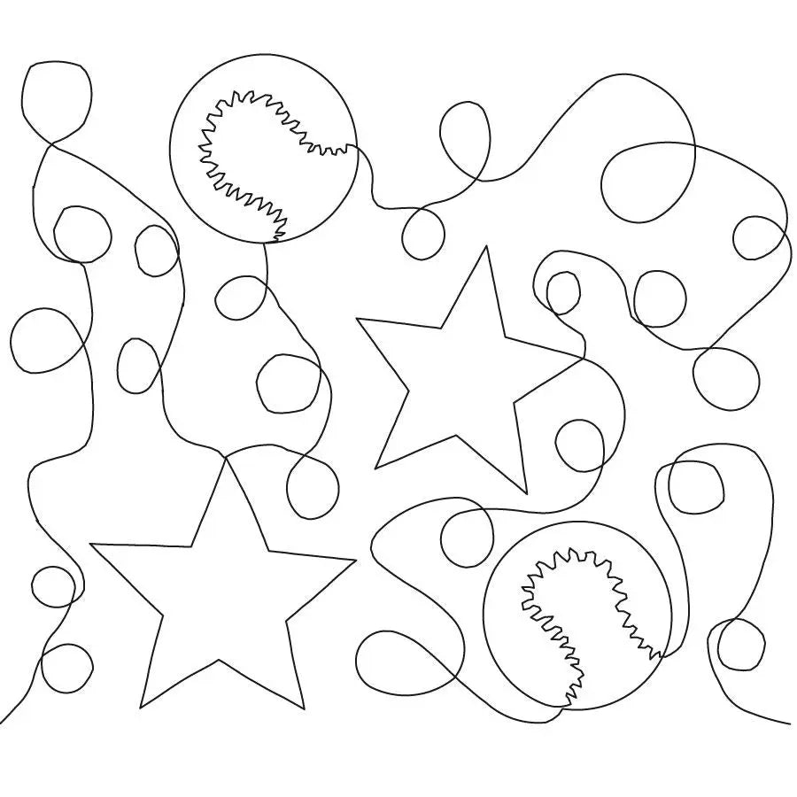 Baseball Digital E2E - Linda's Electric Quilters