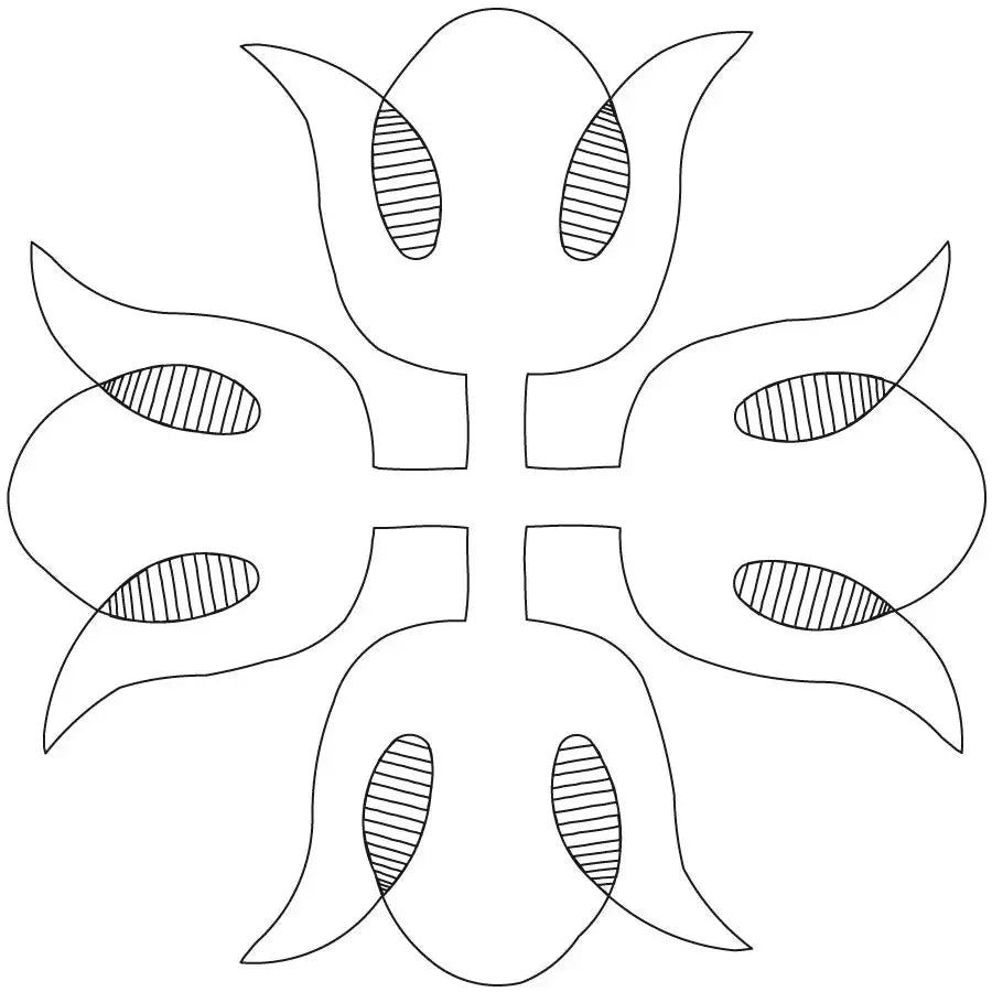 Blossom Spirits Stipple Simple Block - Linda's Electric Quilters