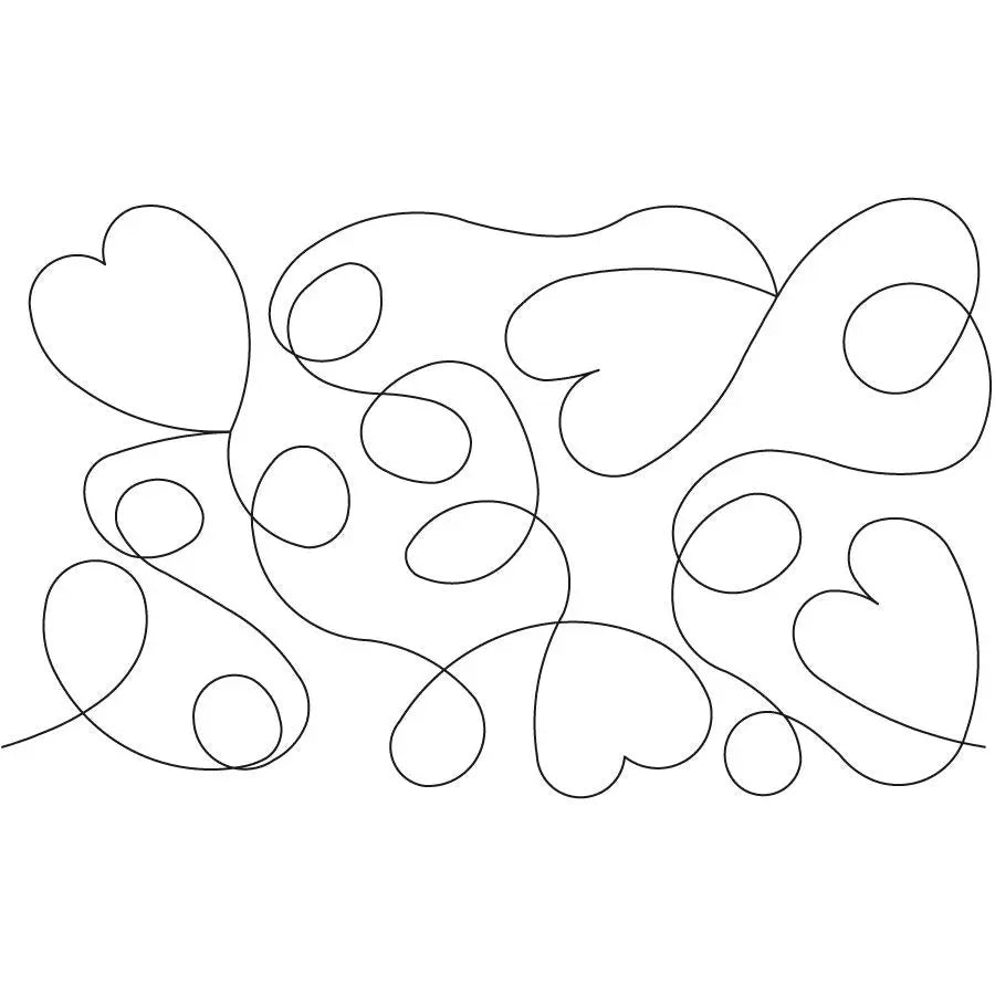 Hearts and Loops E2E - Linda's Electric Quilters