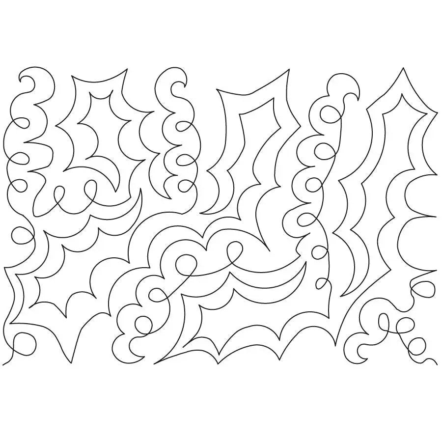 Holly Berries 2 E2E - Linda's Electric Quilters