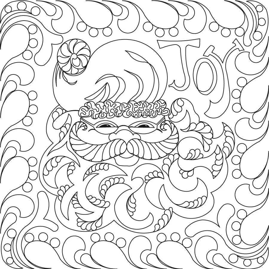 Santa 2 Block - Linda's Electric Quilters