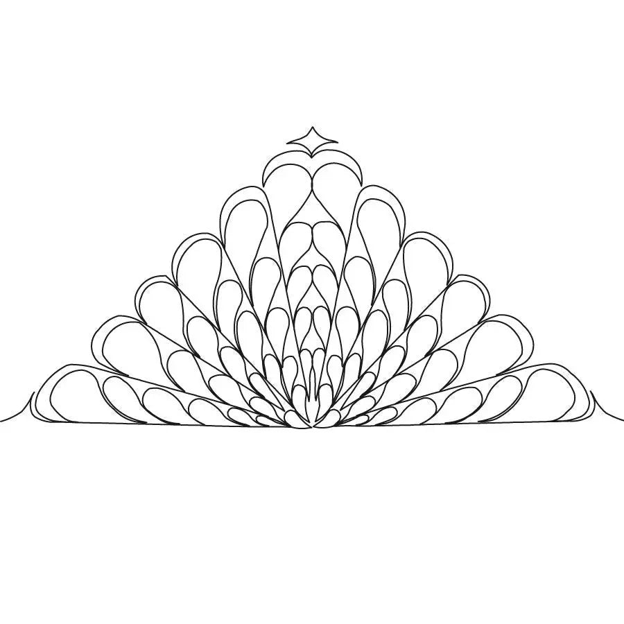 Heart Fill Triangle - Linda's Electric Quilters