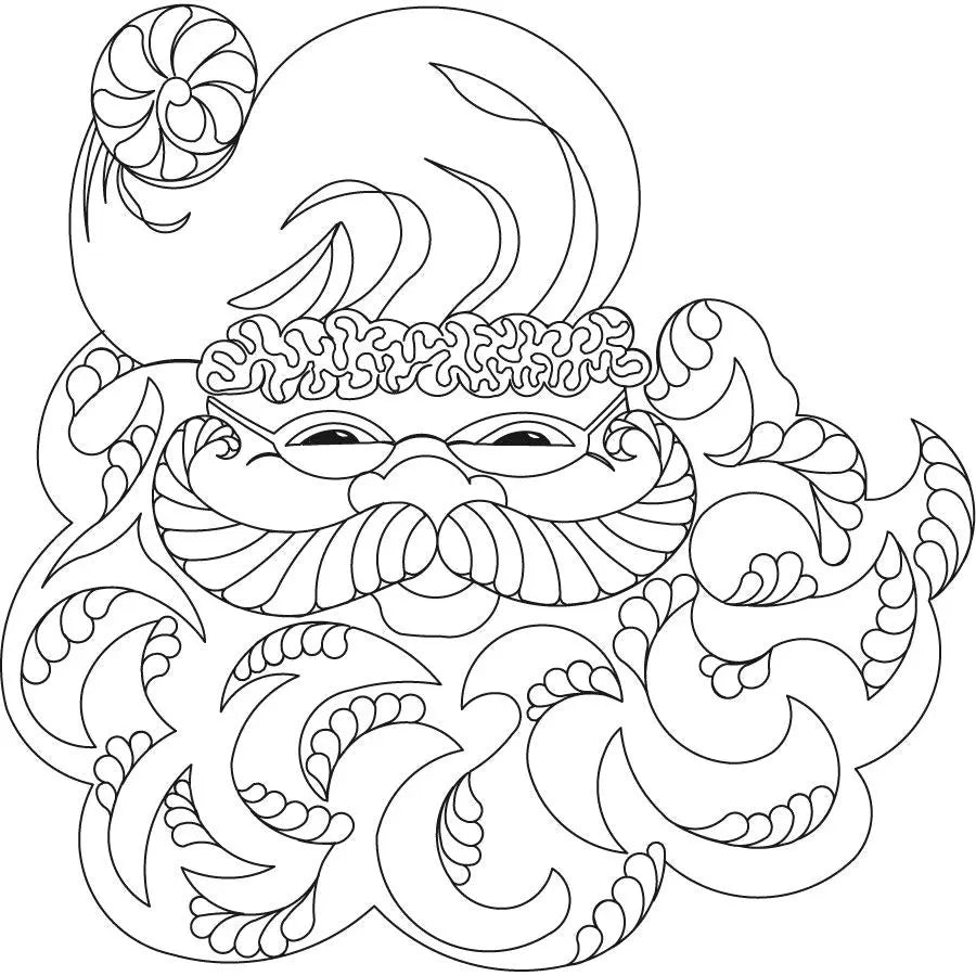 Santa Face 2 Block - Linda's Electric Quilters