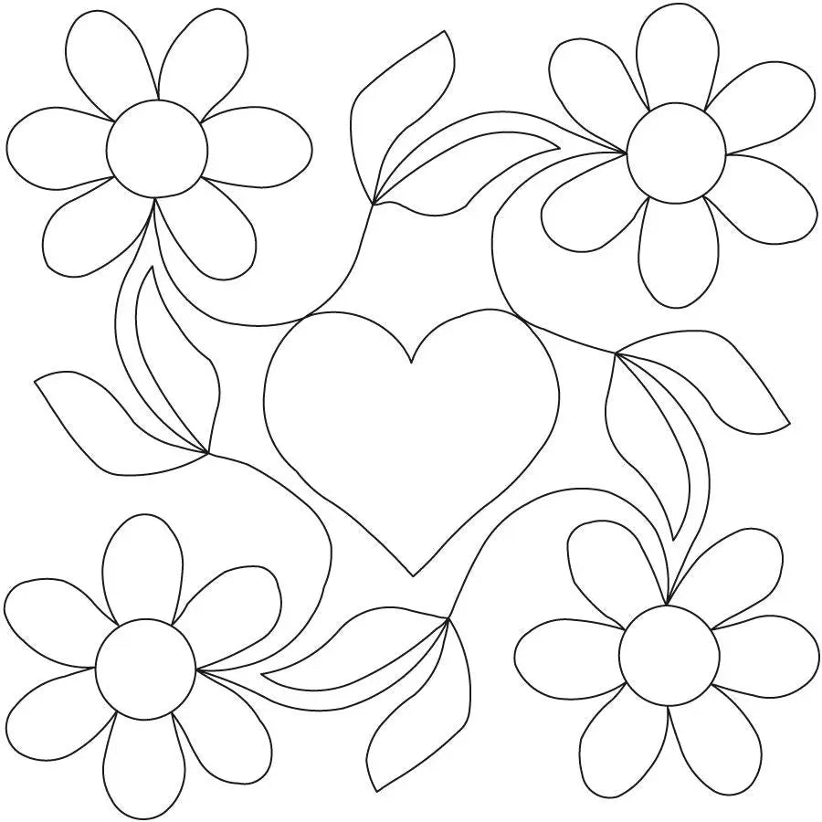 Say It with Flowers Block - Linda's Electric Quilters