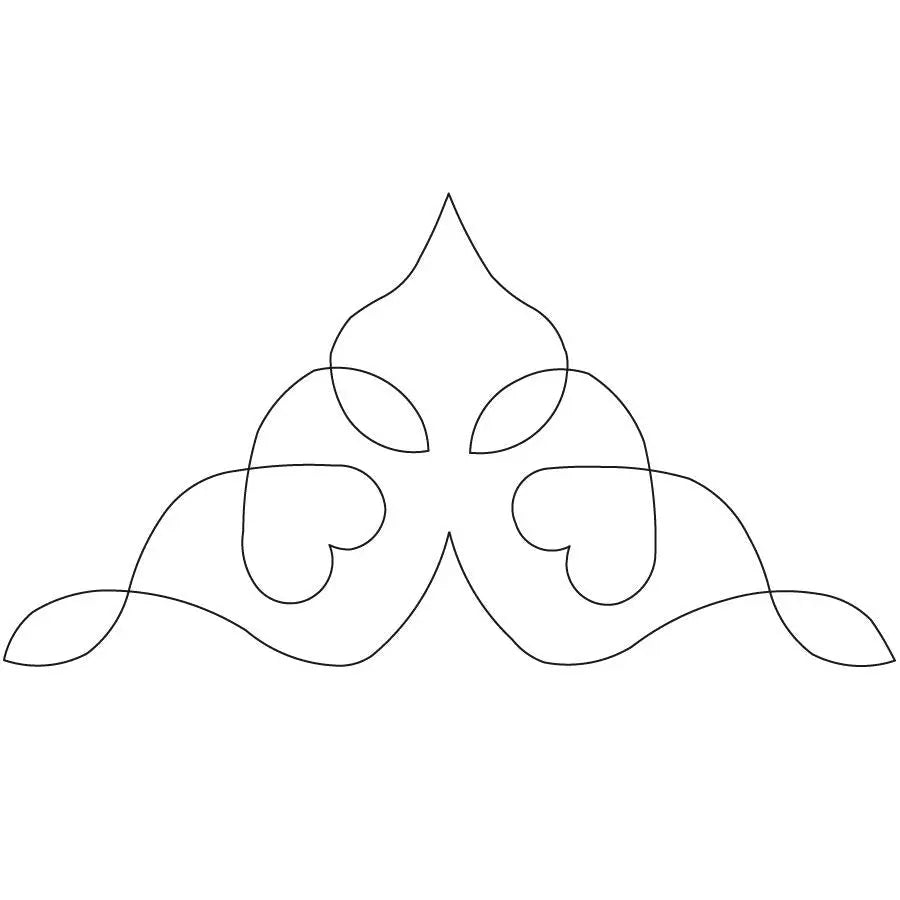 Heart to Heart Triangle - Linda's Electric Quilters