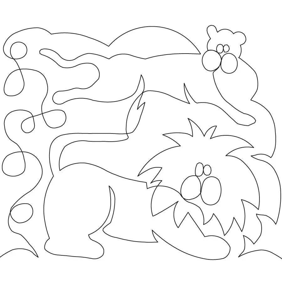 In Like a Lion E2E - Linda's Electric Quilters