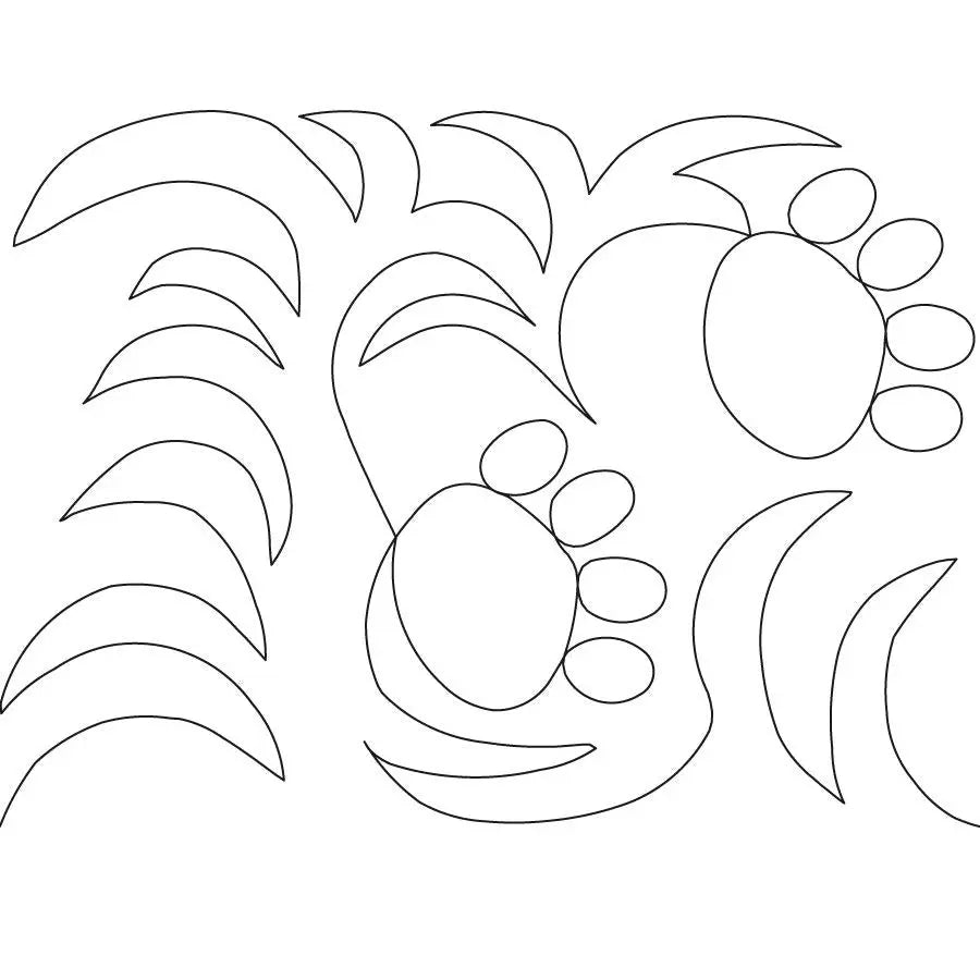 In Like a Lion Paw Prints E2E - Linda's Electric Quilters