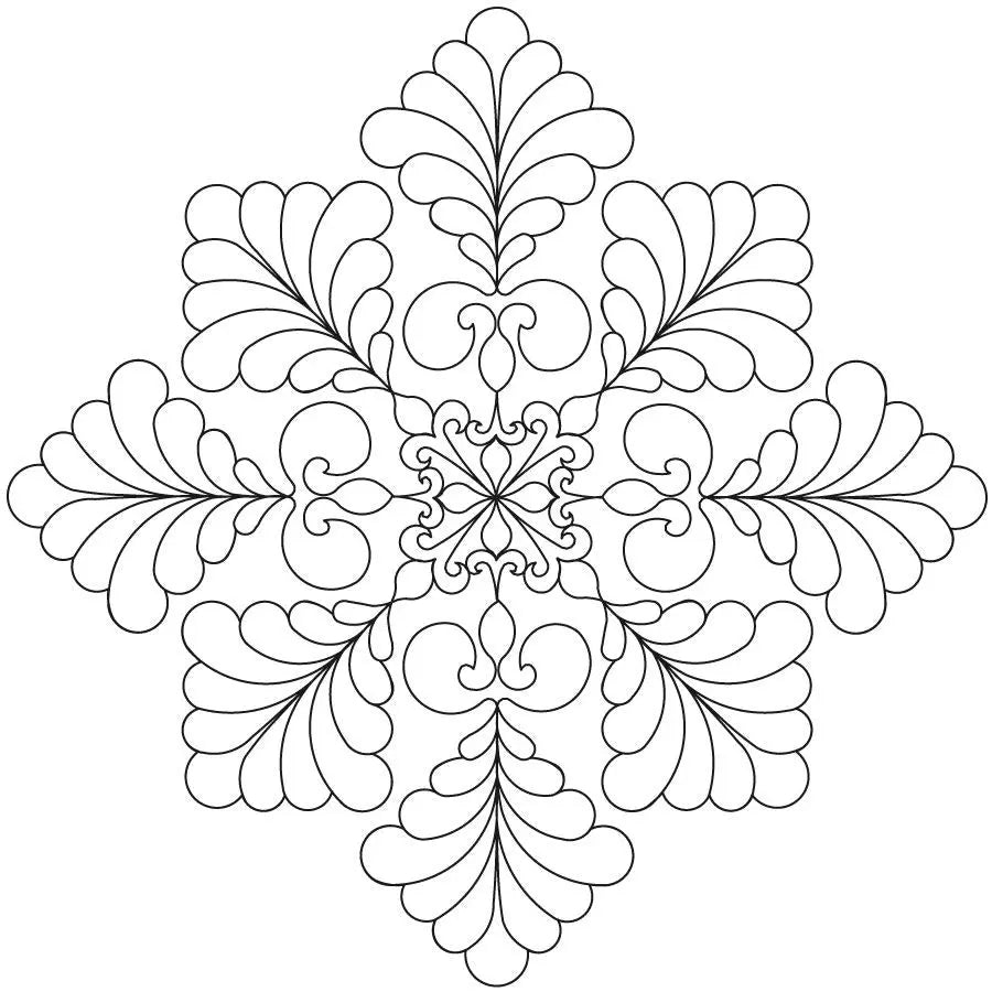 Snowflake 2 Block - Linda's Electric Quilters