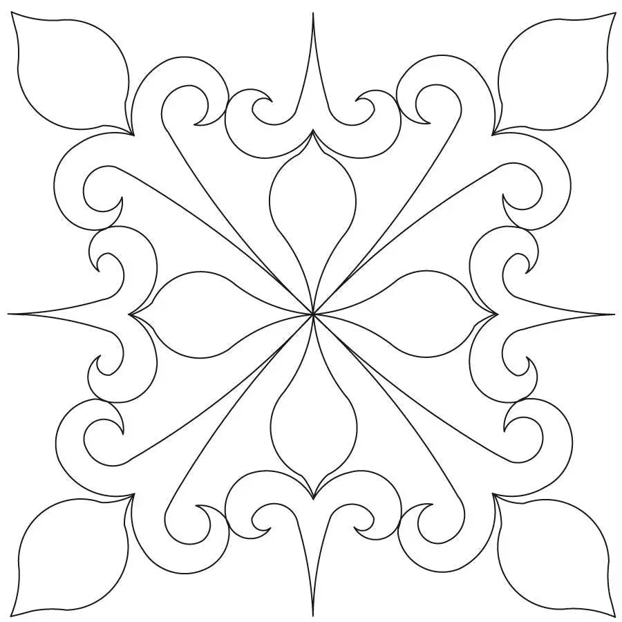 Snowflake Medallion 3 Block - Linda's Electric Quilters