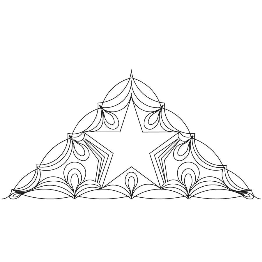 Star Triangle - Linda's Electric Quilters