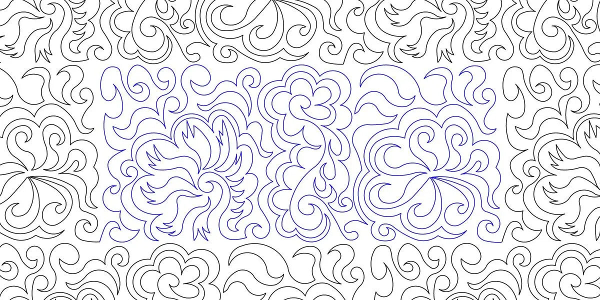 Fire Flower Digital E2E - Linda's Electric Quilters