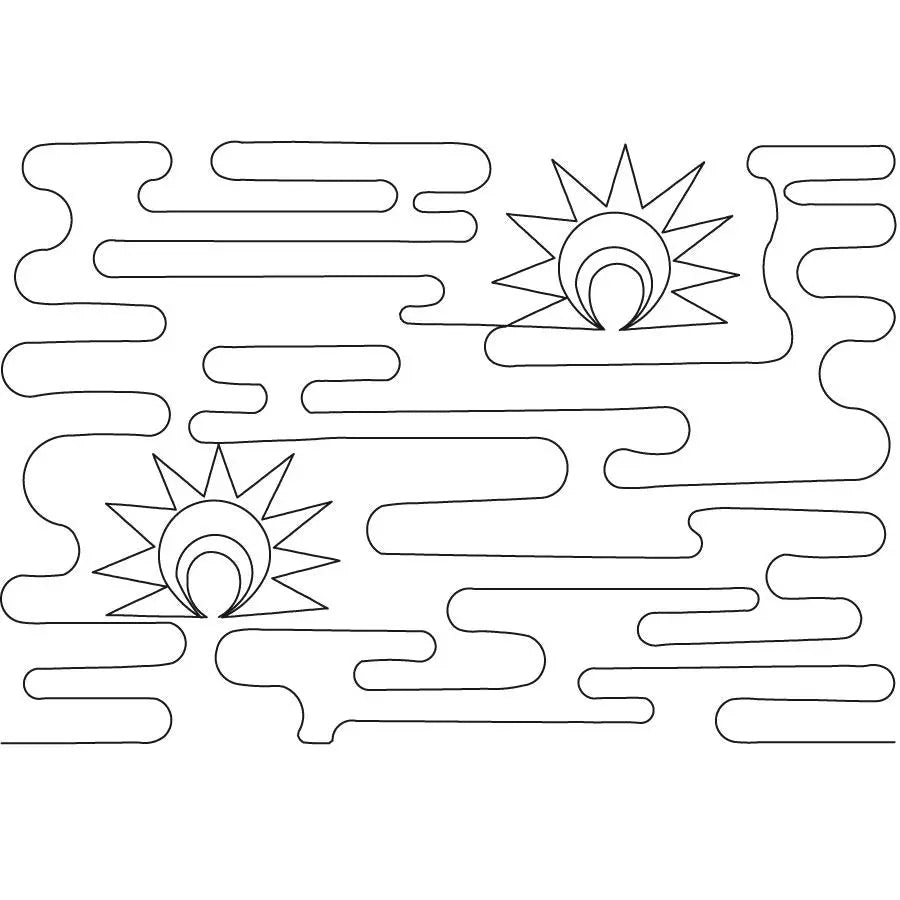 Landscape Meandering E2E - Linda's Electric Quilters