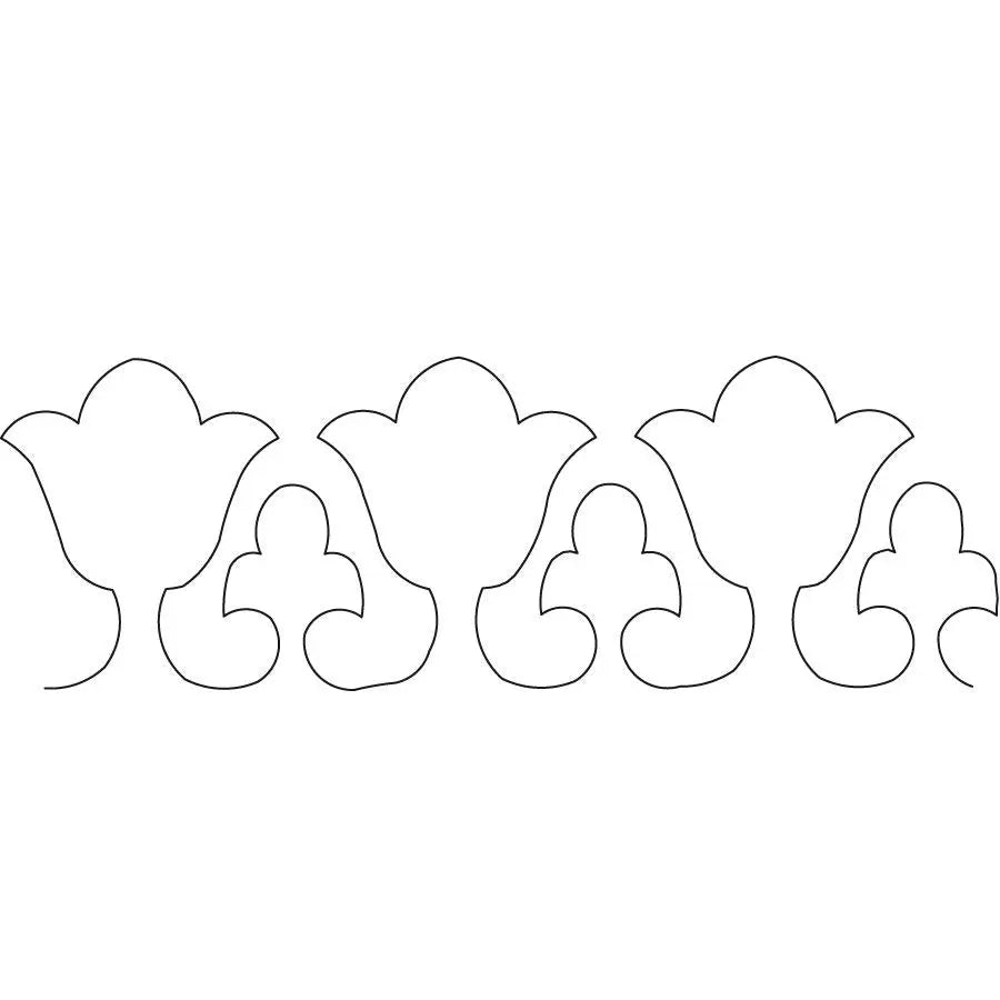 Blossom Border Border - Linda's Electric Quilters