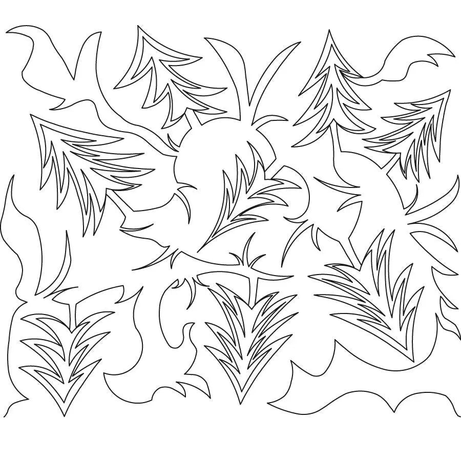 Pine Trees E2E - Linda's Electric Quilters