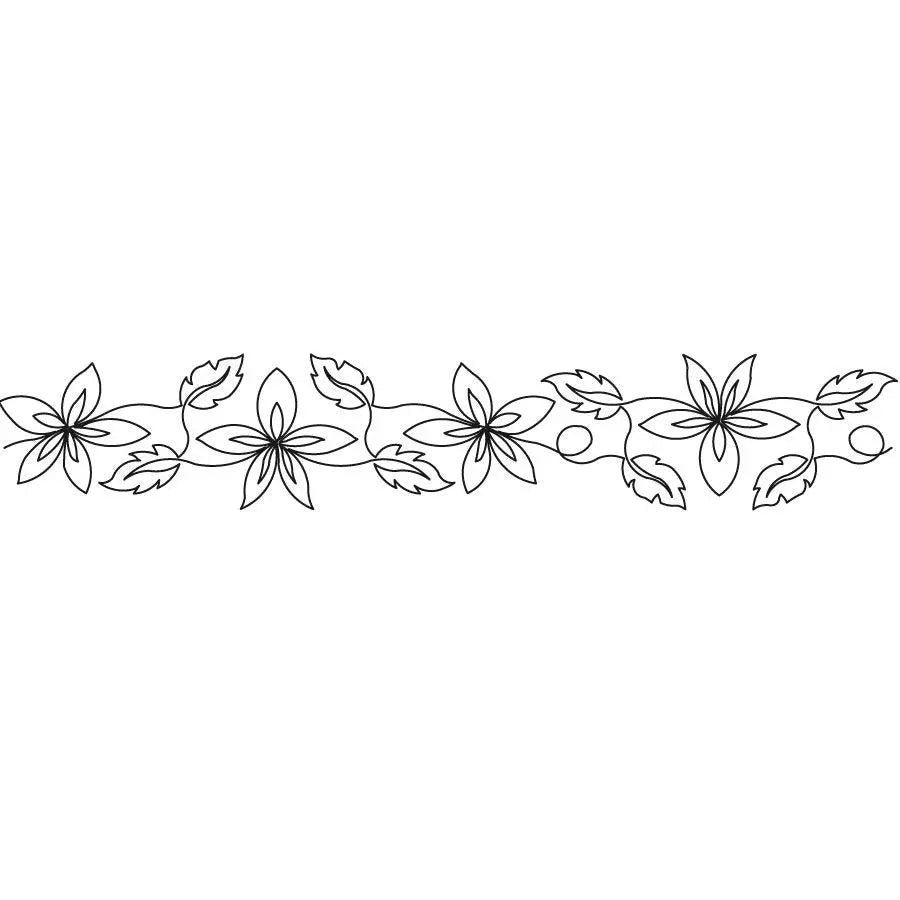 Butterfly Flowers Border - Linda's Electric Quilters