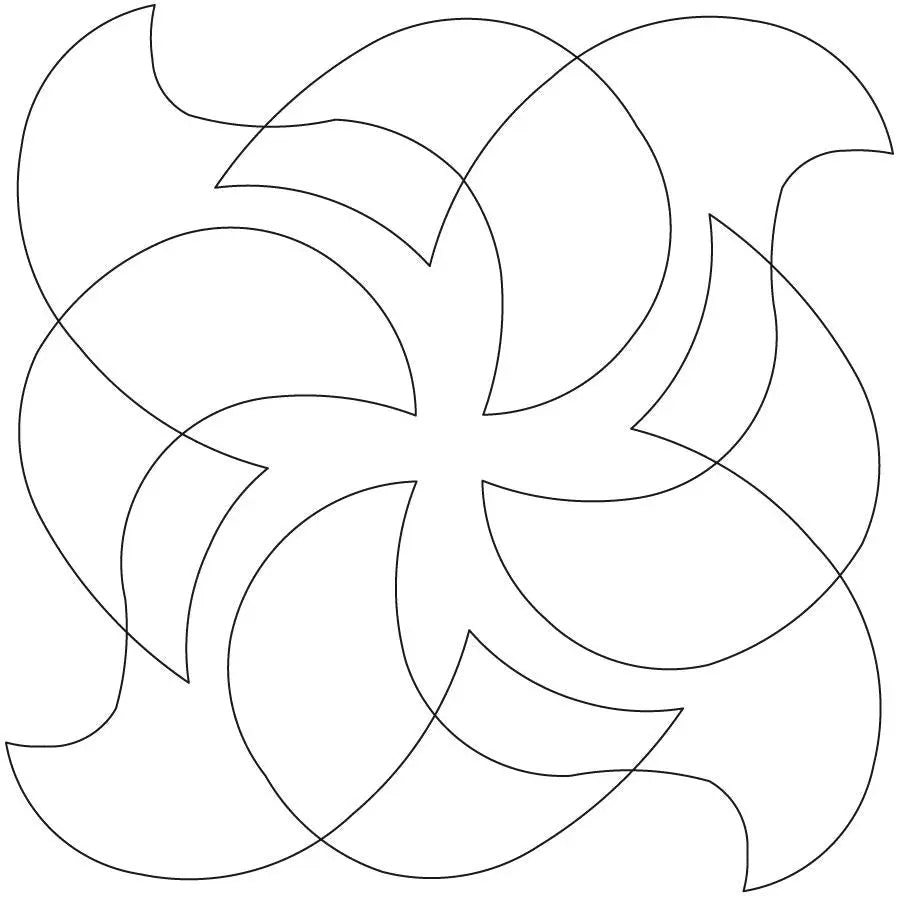 Papers Flying Block - Linda's Electric Quilters