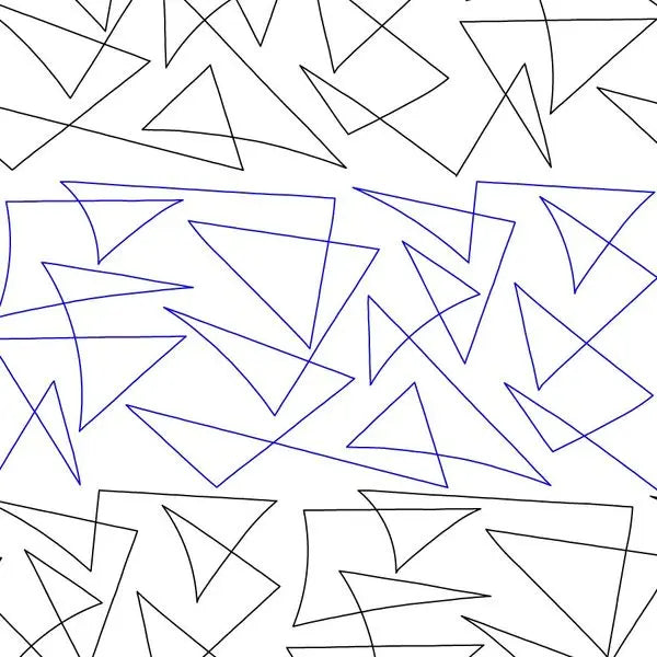 Triangle Meandering E2E - Linda's Electric Quilters