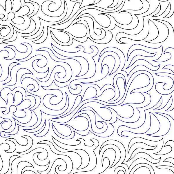 Feather Meandering Digital E2E - Linda's Electric Quilters