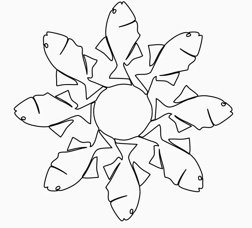 Summer Fishing Block - Linda's Electric Quilters