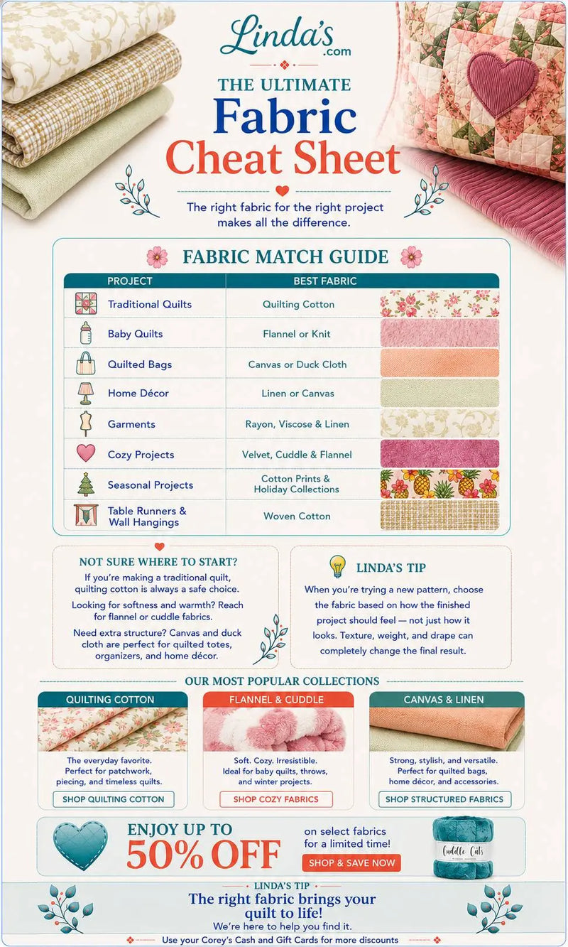 The Ultimate Fabric Cheat Sheet – Morning with Corey