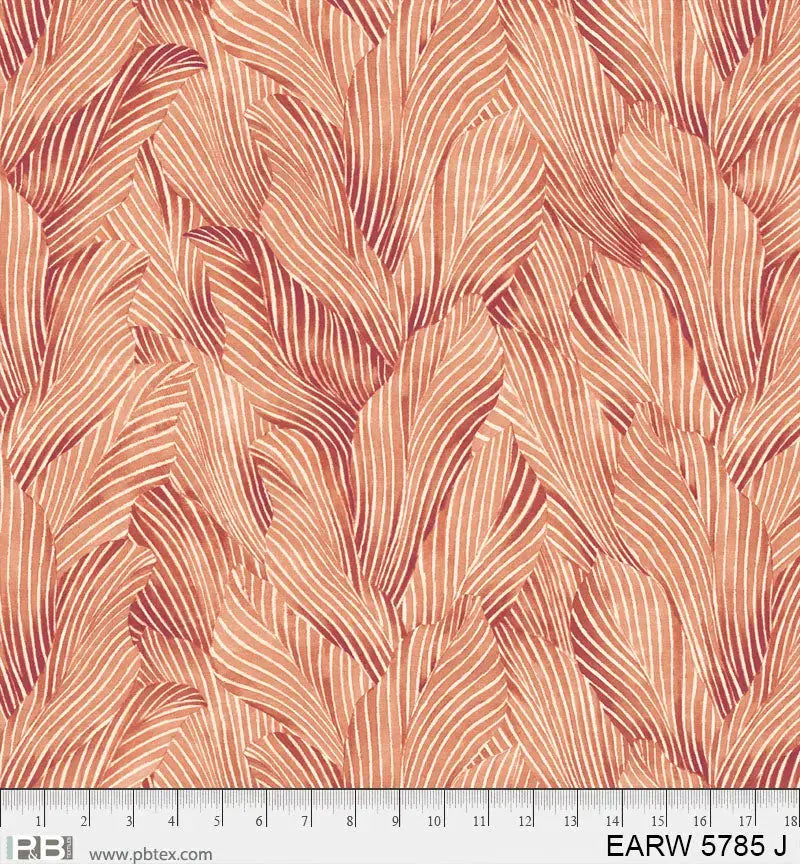 A Warm Bed Runner in Earth Tones Orange Leaf Cotton Wideback
