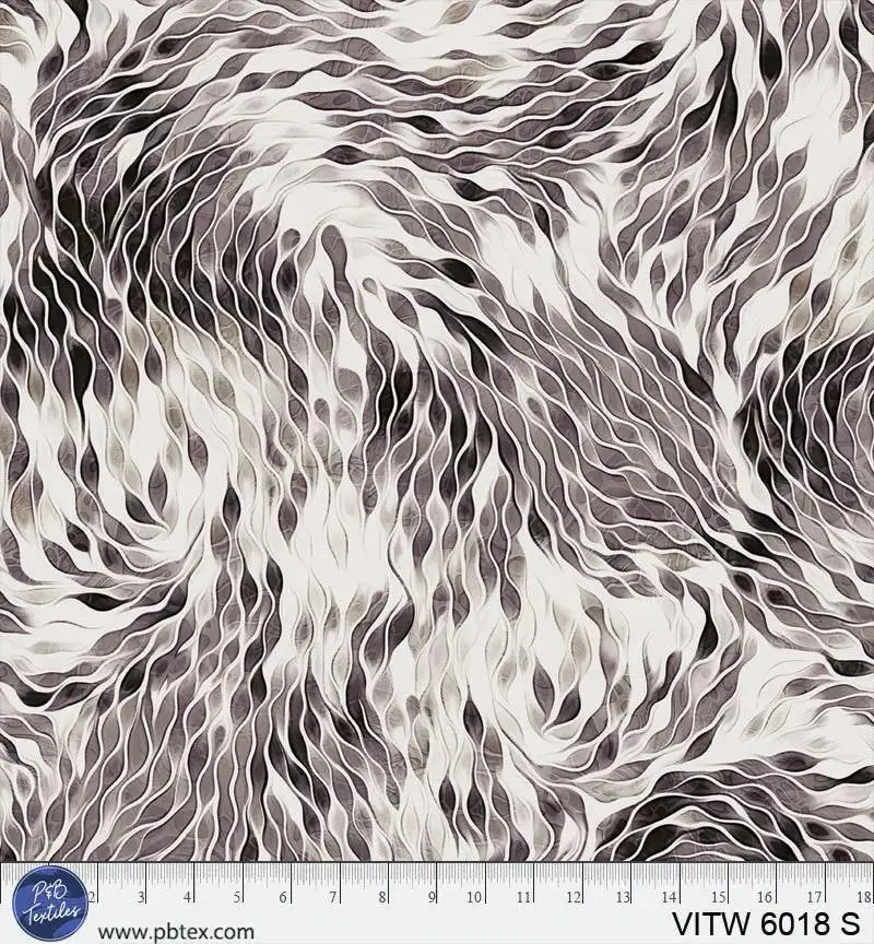 A Modern Wall Hanging Quilt in Vitality Chic Grey Wideback