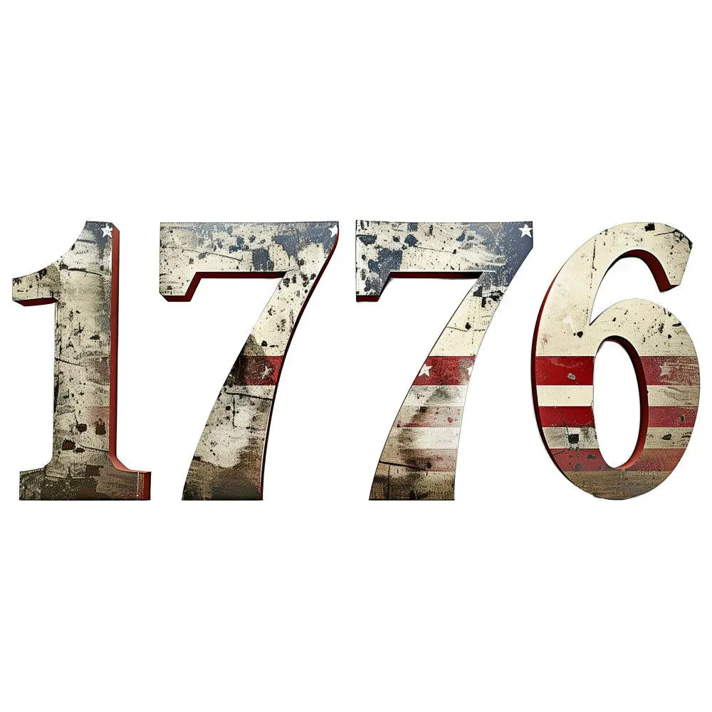 A Countdown Panel Advent Calendar in 1776 Independence Day Fabric Pane