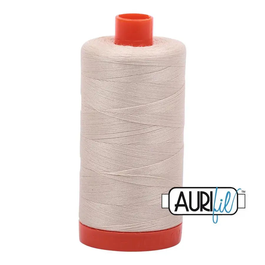 Aurifil 2310 Light Beige: Why 50wt Mako Cotton Makes Seams Lie Flat