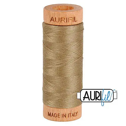 Aurifil 2370 Sandstone 80wt Cotton Thread 1300 yards invisible applique